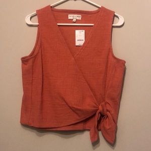 NWT Madewell coral top